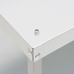 vidaXL - Tafel Voor Rookoven - Zilver - Staal