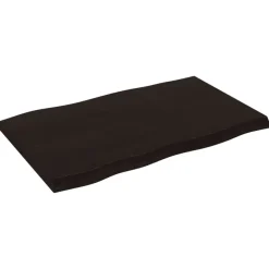 Tafelbladen-vidaXL - Tafelblad - Bruin - Eikenhout - 80 x 50 x 4 cm