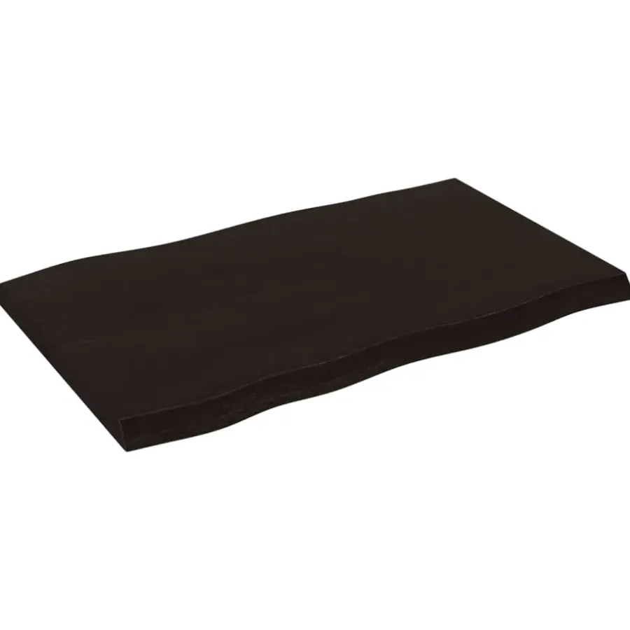 Tafelbladen-vidaXL - Tafelblad - Bruin - Eikenhout - 80 x 50 x 4 cm