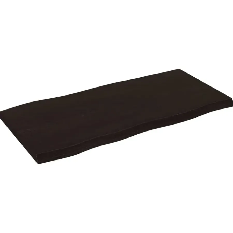 vidaXL - Tafelblad - Bruin - Eikenhout - 100 x 50 x 4 cm