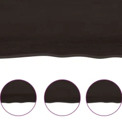 Tafelbladen-vidaXL - Tafelblad - Bruin - Hout - 220 x 60 x 4 cm