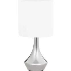 vidaXL - Tafellamp - Wit - Metaal - 2 stuks