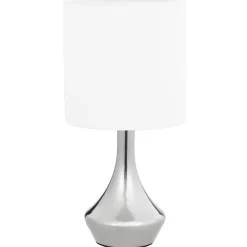 vidaXL - Tafellamp - Wit - Metaal - 2 stuks