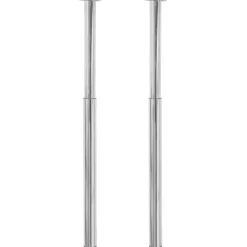 vidaXL - Tafelpoot - Zilver - IJzer - 2 stuks