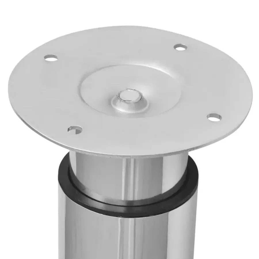 vidaXL - Tafelpoot - Zilver - IJzer - 2 stuks