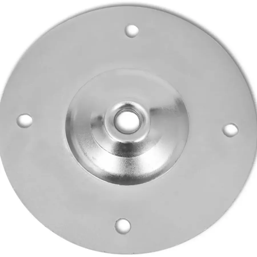 vidaXL - Tafelpoot - Zilver - IJzer - 2 stuks