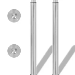 Tafelpoten-vidaXL - Tafelpoot - Zilver - IJzer