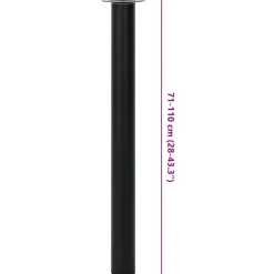Tafelpoten-vidaXL - Tafelpoot - Zwart - IJzer - 2 stuks