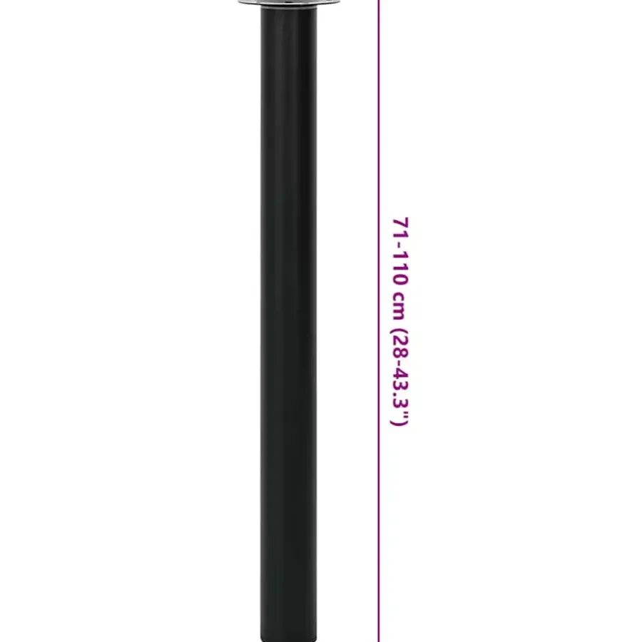 Tafelpoten-vidaXL - Tafelpoot - Zwart - IJzer - 2 stuks