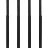 vidaXL - Tafelpoot - Zwart - IJzer - 4 stuks