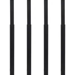 vidaXL - Tafelpoot - Zwart - IJzer - 4 stuks