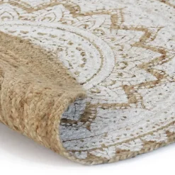Jute Vloerkleden|Ronde Vloerkleden-vidaXL - Tapijt - Beige - Jute - 150 cm
