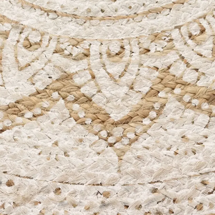 Jute Vloerkleden|Ronde Vloerkleden-vidaXL - Tapijt - Beige - Jute - 150 cm