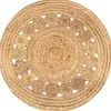 Jute Vloerkleden|Ronde Vloerkleden-vidaXL - Tapijt - Beige - Jute - 90 cm