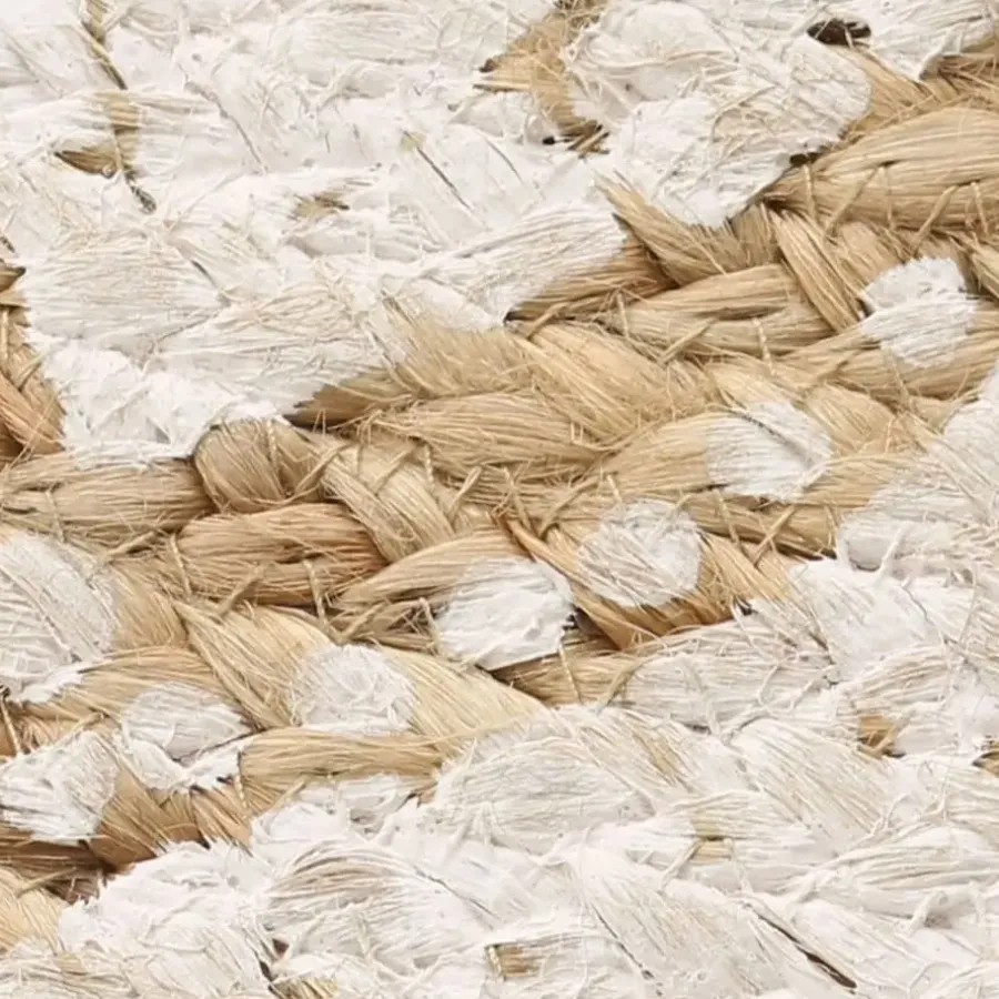 Jute Vloerkleden-vidaXL - Tapijt - Beige - Jute - 120 cm