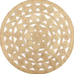 vidaXL - Tapijt - Bruin - Jute - 90 cm