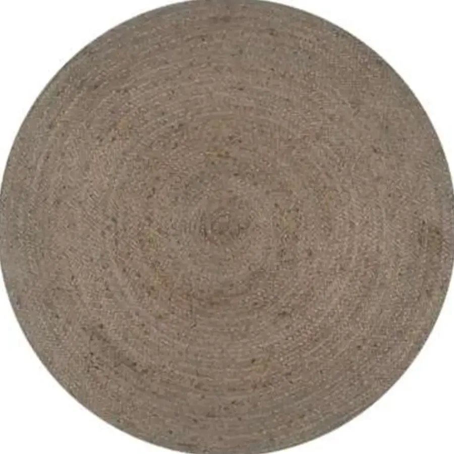 Jute Vloerkleden|Ronde Vloerkleden-vidaXL - Tapijt - Grijs - Jute