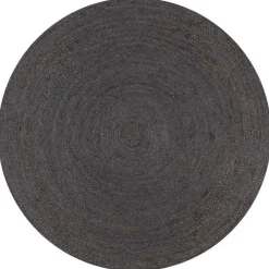 Jute Vloerkleden|Ronde Vloerkleden-vidaXL - Tapijt - Grijs - Jute