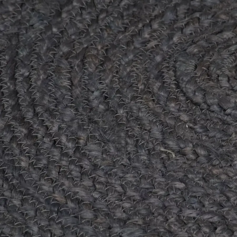 Jute Vloerkleden|Ronde Vloerkleden-vidaXL - Tapijt - Grijs - Jute