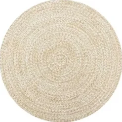 vidaXL - Tapijt - Wit - Jute