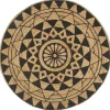 Jute Vloerkleden-vidaXL - Tapijt - Zwart - Jute