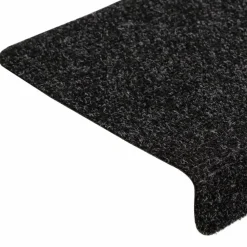 Trapmatten-vidaXL - Tapijt Traptrede - Zwart - Polypropyleen - 5 stuks