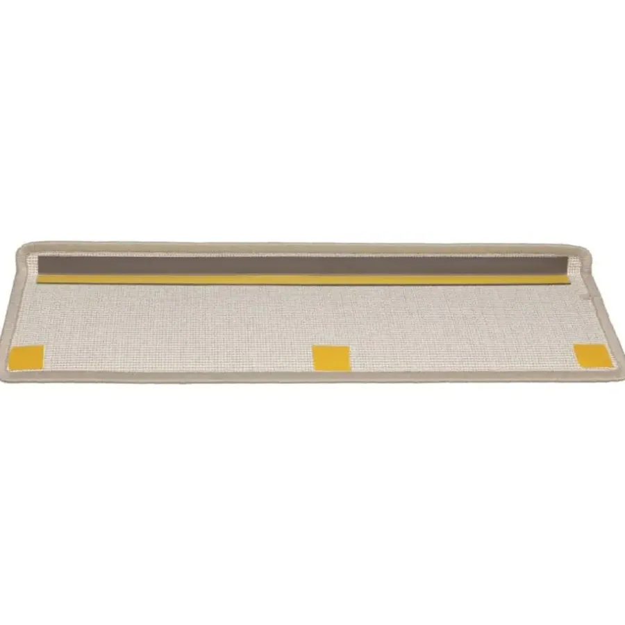 vidaXL - Tapijt Traptrede - Taupe - Polypropyleen