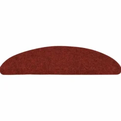 Trapmatten-vidaXL - Tapijt Traptrede - Rood - Kunststof - 56 x 17 x 3 cm - 15 stuks