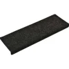 Trapmatten-vidaXL - Tapijt Traptrede - Zwart - Polypropyleen - 15 stuks
