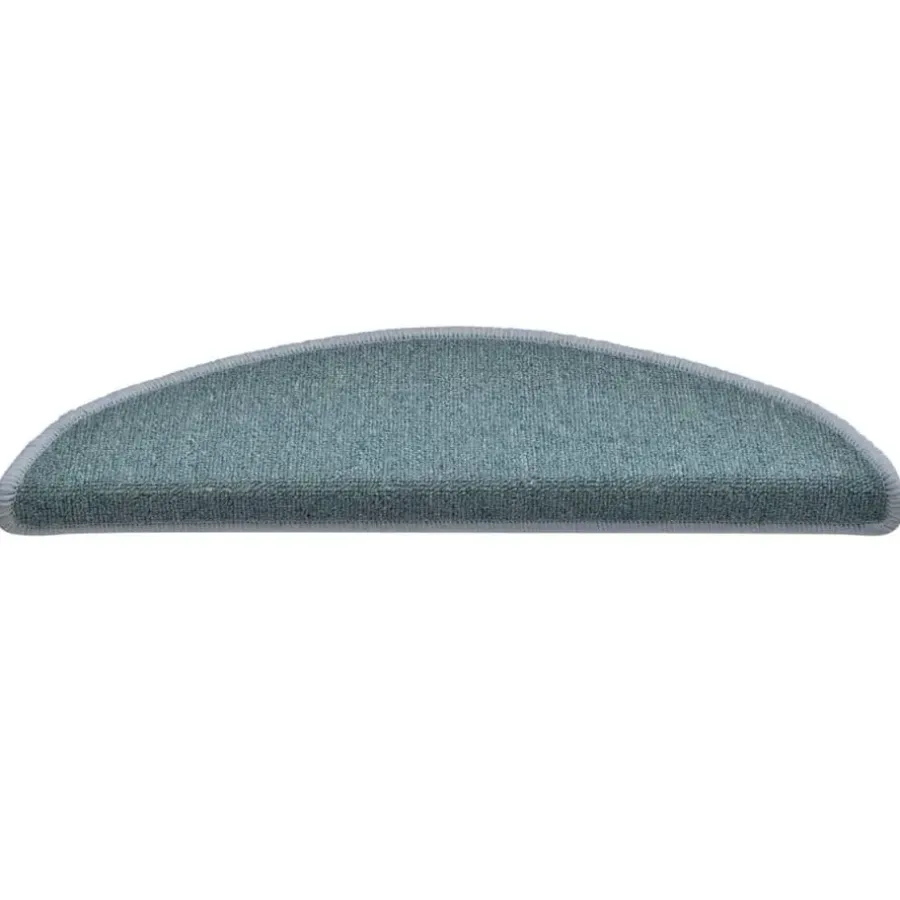 vidaXL - Tapijt Traptrede - Blauw - Polypropyleen
