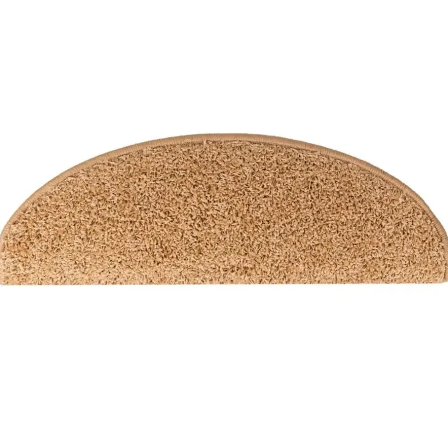 Trapmatten-vidaXL - Tapijt Traptrede - Beige - Polypropyleen