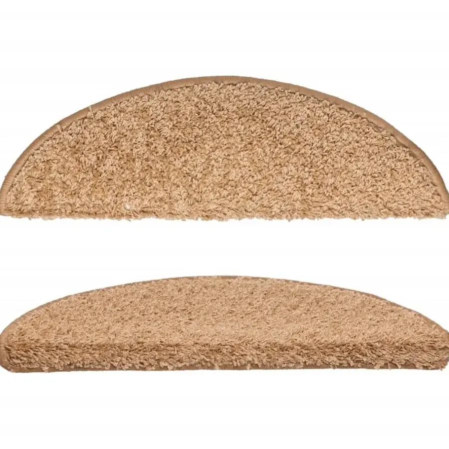 Trapmatten-vidaXL - Tapijt Traptrede - Beige - Polypropyleen
