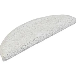 Trapmatten-vidaXL - Tapijt Traptrede - Wit - Polypropyleen