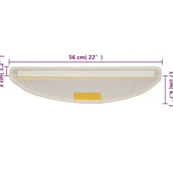 Trapmatten-vidaXL - Tapijt Traptrede - Wit - Polypropyleen