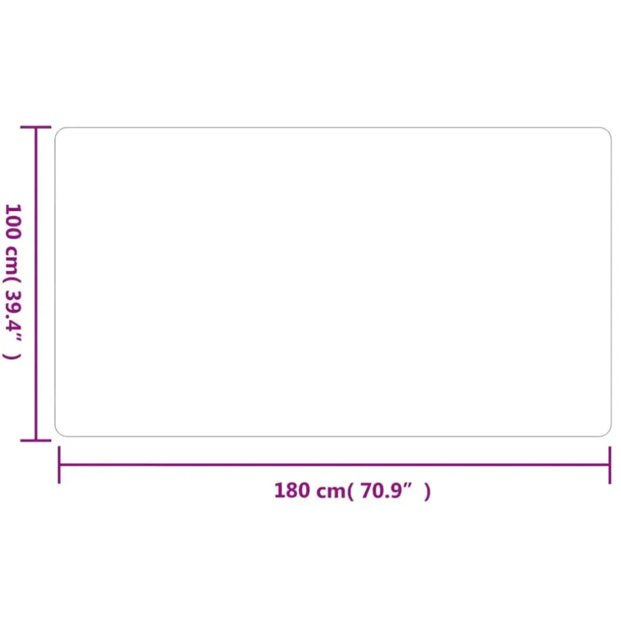 vidaXL - Tapijtloper - Antraciet - Stof - 100 x 180 cm