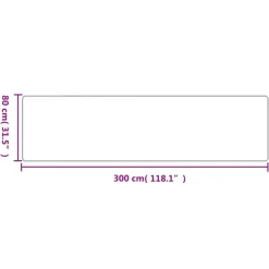 Tapijtlopers En Keukenlopers-vidaXL - Tapijtloper - Platina - Stof - 80 x 300 cm