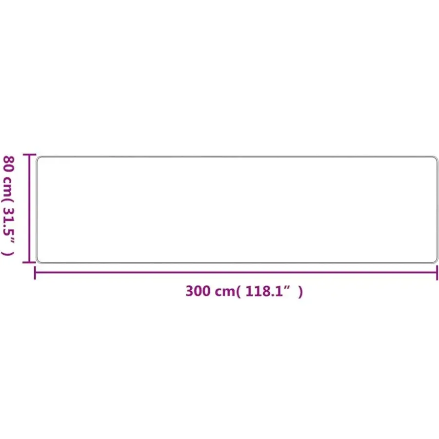 Tapijtlopers En Keukenlopers-vidaXL - Tapijtloper - Platina - Stof - 80 x 300 cm