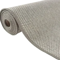 Tapijtlopers En Keukenlopers-vidaXL - Tapijtloper - Platina - Stof - 80 x 300 cm