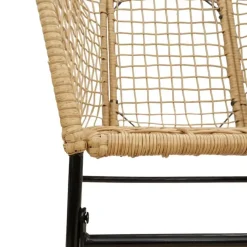 vidaXL - Terrasstoel - Bruin - Poly rattan en staal - 2 stuks