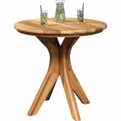 vidaXL - Terrastafel - Bruin - Massief teakhout - 55 x 55 x 51 cm
