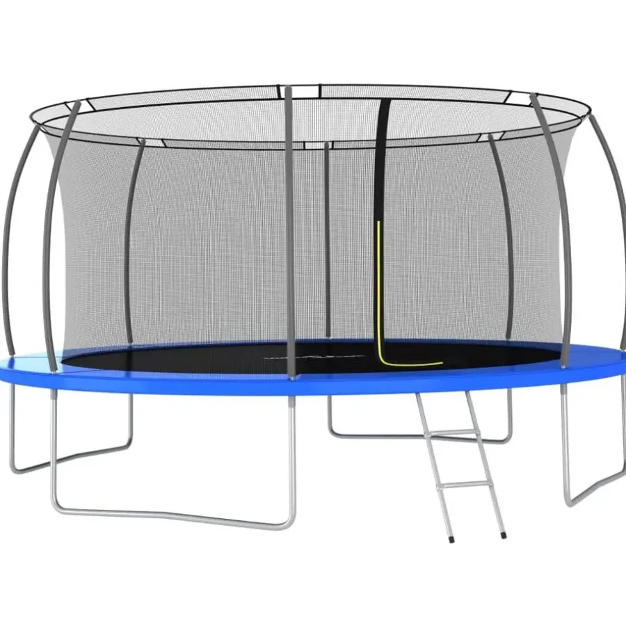 vidaXL - Trampolineset - Blauw - Ø 460 x 80 cm
