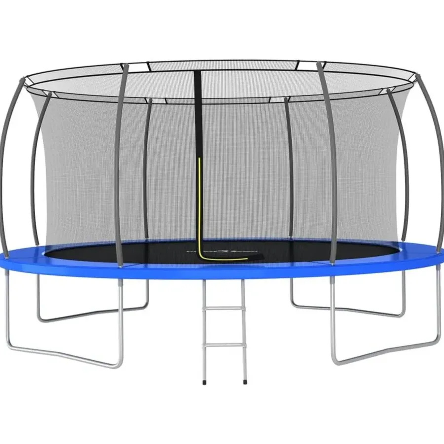 vidaXL - Trampolineset - Blauw - Ø 460 x 80 cm