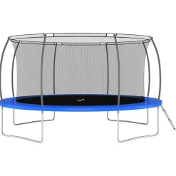 vidaXL - Trampolineset - Blauw - Ø 460 x 80 cm