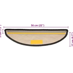 Trapmatten-vidaXL - Trapmat - Antraciet - Stof - 56 x 17 x 3 cm - 15 stuks