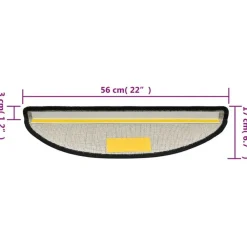 Trapmatten-vidaXL - Trapmat - Antraciet - Polypropyleen