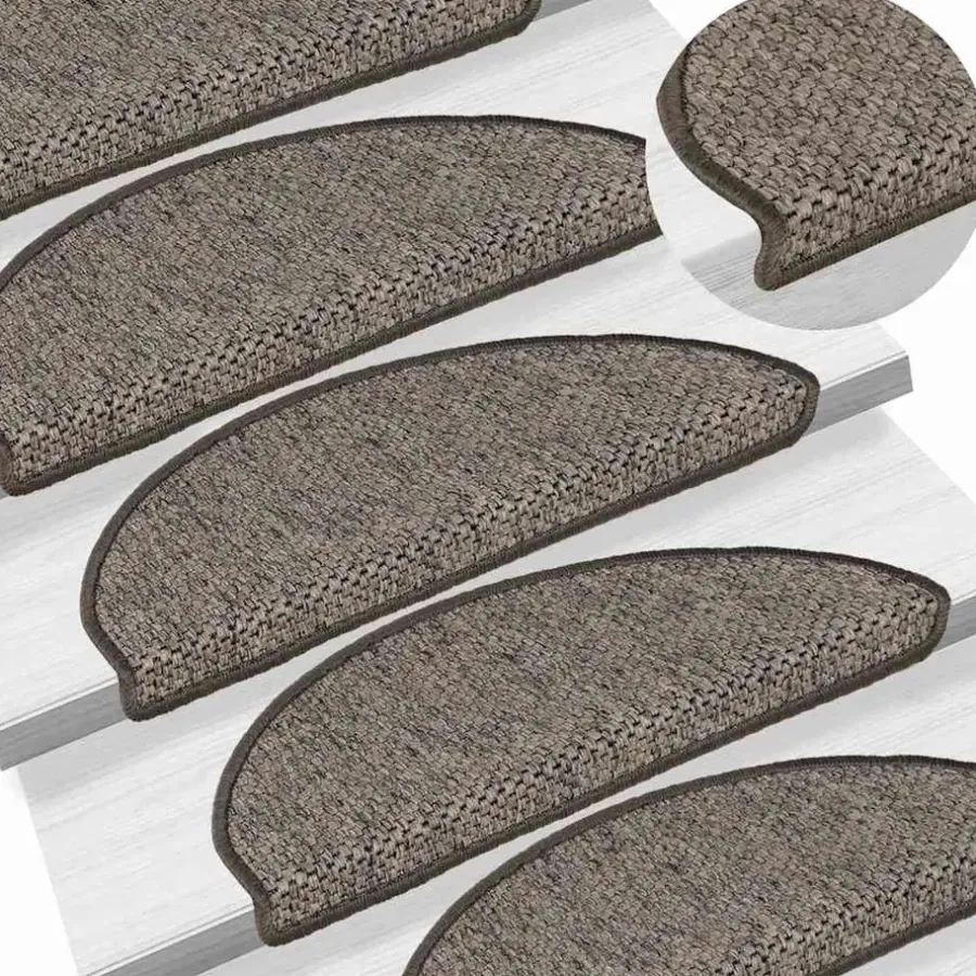 Trapmatten-vidaXL - Trapmat - Antraciet - Stof - 65 x 21 x 4 cm - 15 stuks
