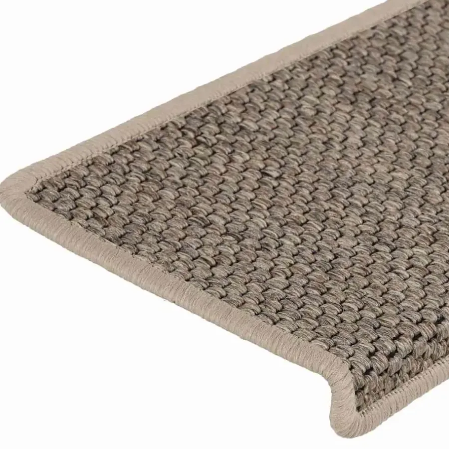 vidaXL - Trapmat - Beige - Stof - 15 stuks
