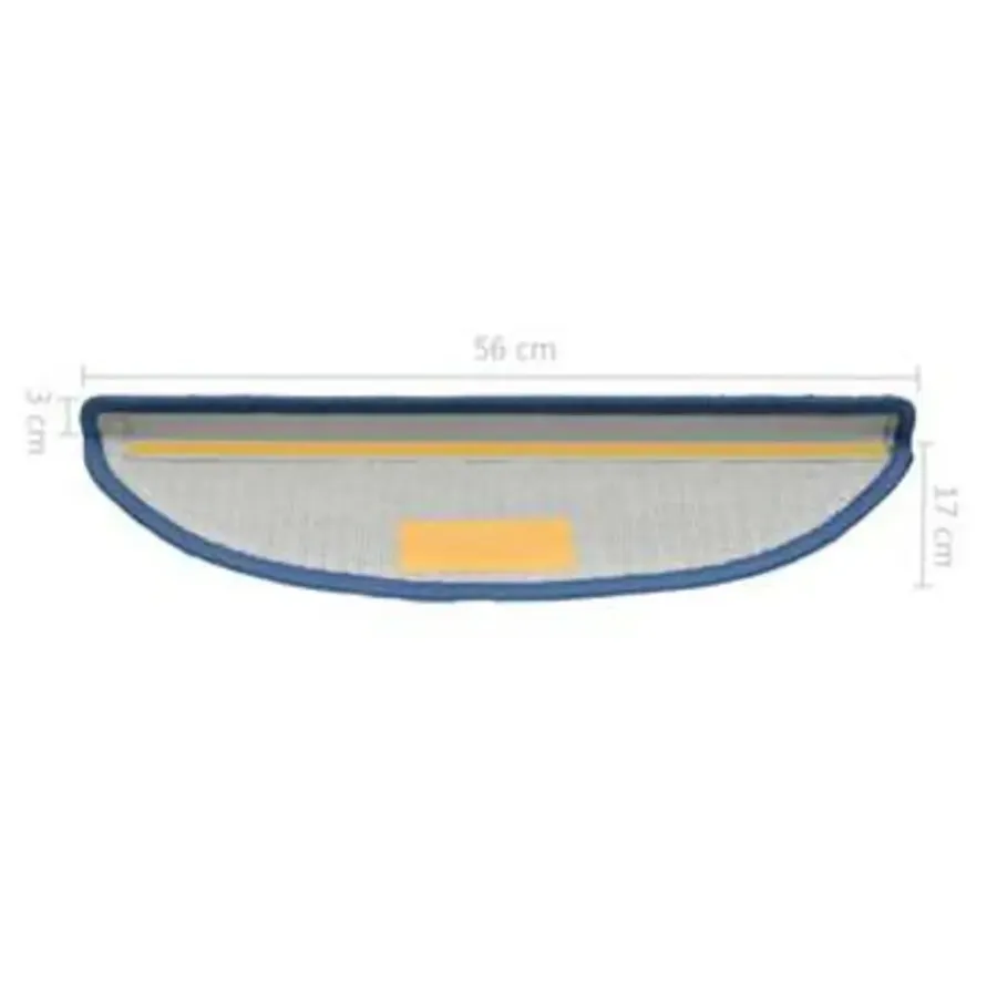 Trapmatten-vidaXL - Trapmat - Blauw - Polypropyleen