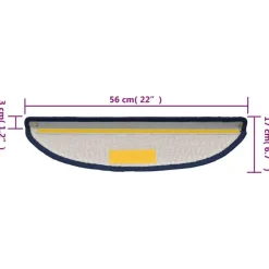 Trapmatten-vidaXL - Trapmat - Blauw - Polypropyleen