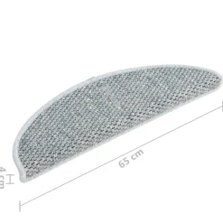 vidaXL - Trapmat - Blauw - Stof - 65 x 21 x 4 cm - 15 stuks